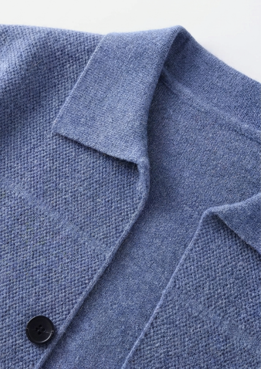 Pure Extra-Fine Merino Wool Button Overshirt | Portovelli