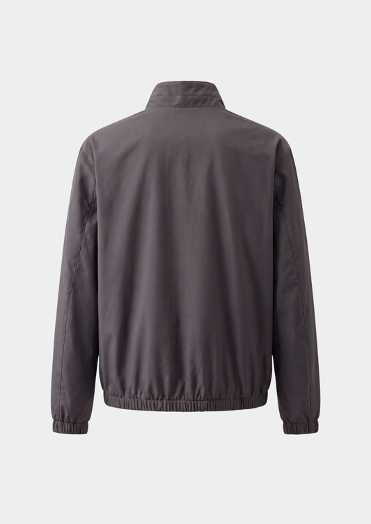 Fog Gray Technical Windbreaker Jacket | Portovelli